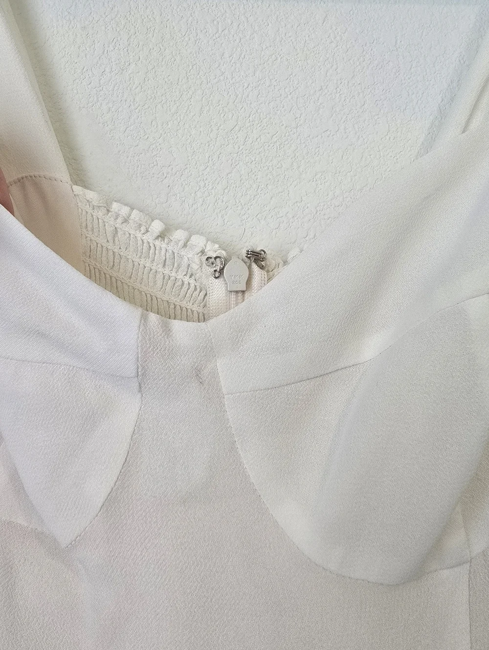 NWT Reformation Nadira Dress in Ivory Sweetheart Neckline Shoulder Strap Ties - Picture 13 of 14